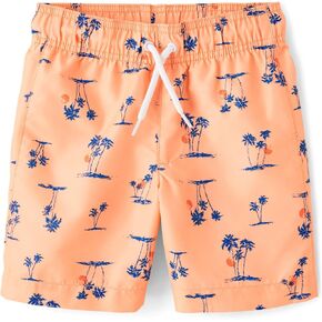 The Children's Place,Boys,Swim Trunks,Sunfish Orange,Large
