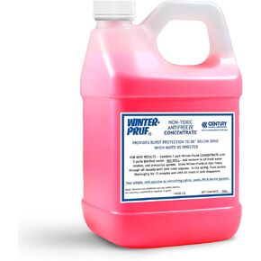WINTER PRUF® Antifreeze - 32oz Concentrated, Non-Toxic & Alcohol-Free | Safe for RV, Marine, Cabin & Pool Winterizing | Burst Protection to -50°F | Made in USA | Trusted OEM Supplier