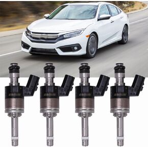 CAREONLINE 16010-5R1-315 4pcs Fuel Injectors Compatible with Hond-a Fit 2015-2019 1.5L KA6MT KACVT Engine Injectors Aftermarket Parts 16010-5R1-305