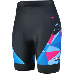 Cycling Shorts for Women Padded Bike Shorts with 3D Padding Biking Bicycle Shorts Pockets for Women