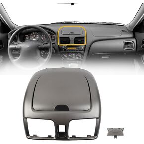 لوحة Dasbecan Center Dash A/C Outlet Veh Pann متوافقة مع 2000-2006 Nissan Sentra Cubby Storage استبدال# 682605m002 رمادي