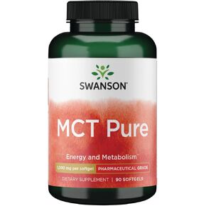 Swanson Pharmaceutical Grade MCT Pure 1000 Milligram 90 SGELS