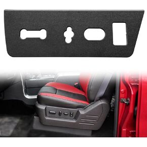 Front Passenger Seat Switch Housing Panel Bezel, Compatible with 2009 2010 2011 2012 2013 2014 F0rd F150, Repace OE#9L3Z-14A706-CA (Black)