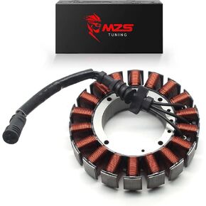 MZS Motorcycle Electric Stator Coil 30017-08 Compatible With Softail Breakout Deluxe Fat Boy Slim Heritage Rocker 2008-2017 / Dyna Fat Street Bob Low Rider Super Glide 2008-2017