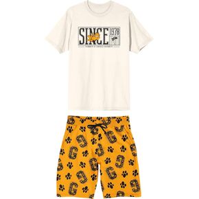 Bioworld Garfield University Since 1978 Men's 2-Pack T-Shirt & Lounge Shorts Sleep Set