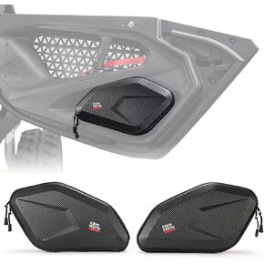 KEMIMOTO Lower Door Bags Semi-Rigid Compatible with Can-Am Maverick R 2024+, 4.5L EVA Water-Resistant, Front Door Only