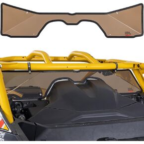 KEMIMOTO Rear Windshield Compatible with Can Am Maverick R 2024+ Scratch Resistance Back PC Full Windscreen Dustproof Rainproof, Tinted