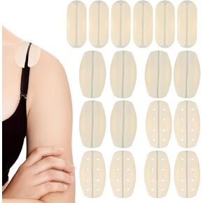18 Pcs Silicone Bra Strap Cushion, Shoulder Pads for Bra Straps, Keep Straps from Slipping, for Ease Shoulder Discomfort (Skin Color)