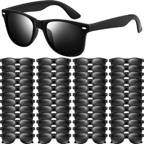 NEBURORA 12 Pack Yellow Neon Sunglasses Bulk Retro Colorful Party Glasses for Adult Men Women Birthday Wedding Summer Beach Pool Party Supplies