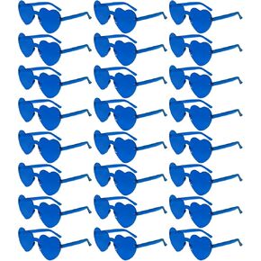 Morcheiong 24 Pack Heart Shaped Sunglasses Frameless Glasses Women Bachelorette Girl Birthday Party Favor Transparent Eyewear in Kuwait