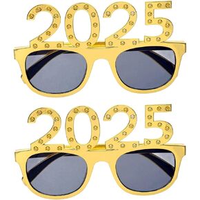 2025 Graduation Glasses 2Pcs Class of 2025 Sunglasses for Graduation Eyewear Party Favors Supplies Props