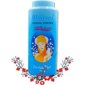 Bhaesaj التبريد بودرة بودرة كاميلا رائحة 200g | تلك منعشة مع فيتامين هالامين والعطر الفرنسي لاستمرار نضارة