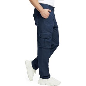 Cargo Pants for Men Multi Pockets Mens Pants Classic Cotton Casual Work Hiking Relaxed Fit Chino Pants