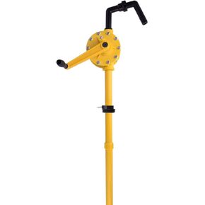 TOPWAY 55 Gallon Polypropylene Hand Rotary Drum Barrel Chemical Liquid Pump For Rapid Transfer Of Water, Fuel, Corrosive Liquids And More