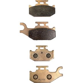 Demon Powersports Rear Left/Right & Front Right Sintered Brake Pads for Can-Am/Bombardier/E-TON/Suzuki, Sintered Metallic Material Better Grip, Reduced Brake Fade (See Fitment Details in Description)