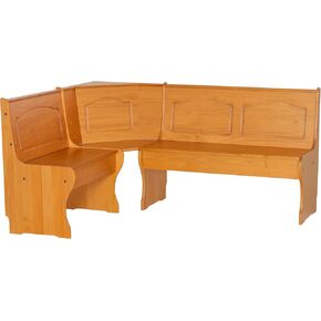 وحدة زاوية Linon Chelsea Kitchen-Nook ، طبيعية