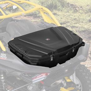 KEMIMOTO 150L Rear Cargo Storage Box Compatible with Can-Am Maverick R & R MAX X RS 2024 2025+ Accessories, Waterproof Rear Trunk Cargo Bed Storage Replace #715007182, 715007372