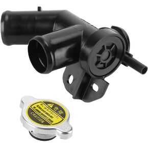 Engine Coolant Filler Neck with Sealed Cap Upper Radiator Filler Neck Water Pipe - Compatible for Nissan Quest 2011-2017 for Nissan Murano 2009-2014 - Replace Part 21517JP00A 214308991A