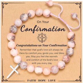 UNGENT THEM Cross Bracelet Confirmation Gifts for Teenage Teen Girls