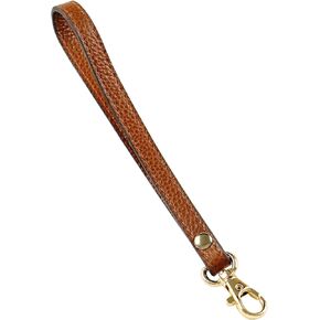 Replacement Coffee-classic Wristlet Strap Leather KeyChain Hand Strap for Clutch Purse Key Wrist Lanyard