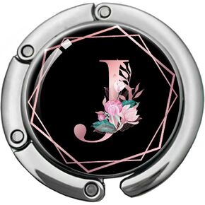 خطاف محفظة قابلة للطي الوردي القابلة للطي ، شماعات حقيبة يد زهرة ، خطاف شماعات حقيبة المرأة ، خطاف محفظة مستديرة ، هدية خطاف مكتب مضحكة لعامل مكتب العائلة (زهرة J)