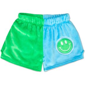 IScream Big Girls Soil Soft Asserized Plush Fleece Shorts - مجموعة ألوان ناعمة