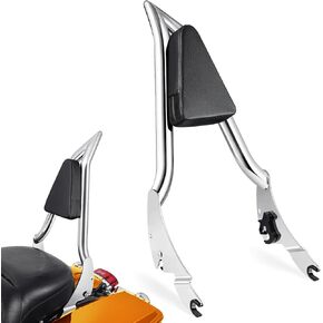 PBYMT 26inch Passenger Sissy Bar Backrest, One-piece Quick Release Rear Backrest Sissy Bar Compatible with Harley Davidson Touring Road King Electra Glide Road Glide Street Glide 2009-2024, Black