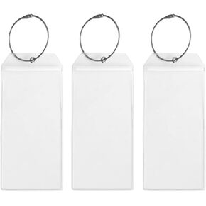 5Pack Cruise Luggage Tags ، حاملي PVC المناسب لعلامات التصنيف ، مقاوم للماء مع سحاب وقابلة للاستمتاع بحلقات الصلب