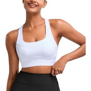 Vorcy High Impact Sports Bras for Women Running Bra Workout Bra U Back Sports Bra Scoop Neck Padded