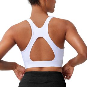 Vorcy High Impact Sports Bras for Women Running Bra Workout Bra U Back Sports Bra Scoop Neck Padded in Kuwait