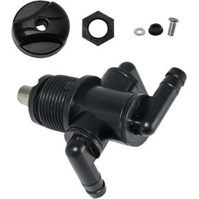 3 Way Fuel Tank Valve Petcock و Knob Nut ، Fuel Fuel Shot Off Valve Switch متوافق مع Polaris Sportsman 335 400 500 600 700 Twin Magnum Trail Boss 325 330 500 ، يحل محل 7052161 5432559
