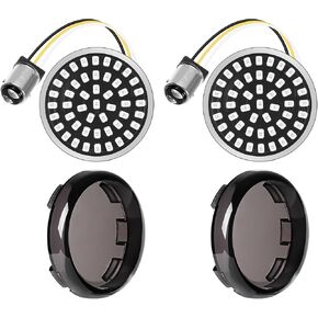 Benlari 1157 2" Bullet Rear Turn Signal Lights 1156 bullet led motorcycle blinkers Fit for Harley Davidson Dyna Soprster Touring Road King Street Glide Electra Glide 1986-2024