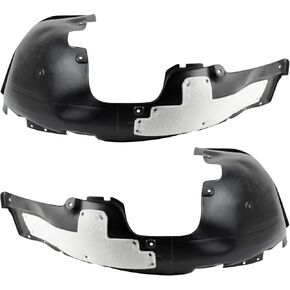 TRQ Front Inner Fender Liner مجموعة متوافقة مع 2017-2018 Hyundai Elantra HY1248158 HY1249158