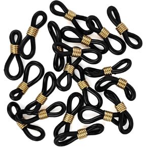 20 PCS نهايات سلسلة نظارات موصل السيليكون المضاد للانزلاق ، موصلات نهاية مشهد مطاط قابلة للتعديل للنظارات