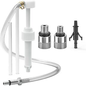 Mellbree Universal Lower Unit Gear Oil Pump, for Standard Quart Bottles-Compatible with Most Marine and Mercury Outboard Motors Includes 3/8" Swivel, 8mm & 10mm Metal Adapters 1 Pack, 28mm
