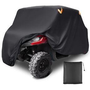 StarknightMT UTV Cover 4-6 Seater,Large 420D Waterproof Cover Compatible with Defender MAX PRO/X3 MAX/Wildcat/Prowler/Viking/Ranger Crew/RZR XP 4/Teryx4/Mule Pro/Gator XUV 590 with Reflective Strips