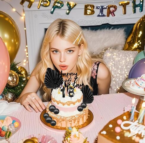 شموع خدعة لكعك أعياد الميلاد ، Tyotrbs 36 PCS شموع عيد ميلاد ، كعكة عيد ميلاد سعيد أغطية أعلى الأقطار ديكور كعكة ديي للرجال للنساء الذكرى السنوية in Kuwait