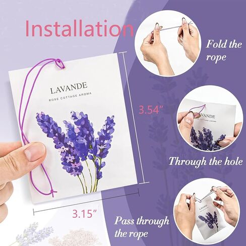 Jasmine Sachets, Fresh Scents Sachet Packets, Hanging Scent, Lavender Bags for Drawers and Closets, Closet Decor, Prayer Closet Essentials, Sachets Bags Drawer Deodorizers Home Fragrance, 6 Packs in Kuwait