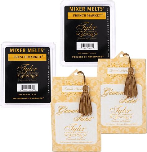Elanze Designs Tyler Candle HIGH Maintenance 1.9 Ounce Tart Mixer Melts and Laundry Sachet Bundle; Set of 4 in Saudi Arabia