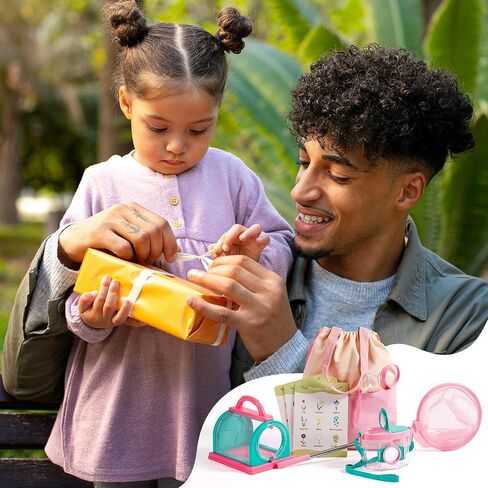 مجموعة أدوات المستكشف للأطفال من روبوتتايم، مجموعة أدوات التقاط الحشرات للأطفال، مجموعة الاستكشاف في الهواء الطلق معدات التخييم للأطفال في الهواء الطلق ألعاب المغامرات هدية للأولاد والبنات من عمر 3 إلى 12 عامًا in Kuwait