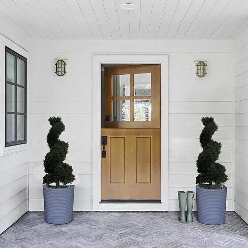 32" Artificial Boxwood Bush Spiral Topiary Tree UV Resistance Rated with Spike. Easy to Push in The Ground.Plant Looks Great in a Planter Anywhere. Indoor/Outdoor Decor 2 Pack in Saudi Arabia