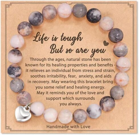 Get Well Soon Gifts for Women,Natural Stone Healing Bracelet, Inspirational Gifts for Women in Saudi Arabia