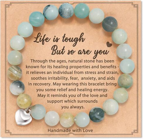 Get Well Soon Gifts for Women,Natural Stone Healing Bracelet, Inspirational Gifts for Women in Saudi Arabia