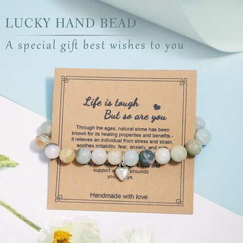Get Well Soon Gifts for Women,Natural Stone Healing Bracelet, Inspirational Gifts for Women in Saudi Arabia