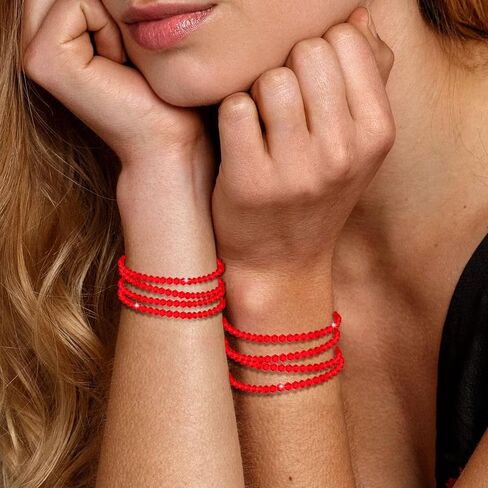 8pcs بلورات ملونة الأساور المولودة للنساء للنساء سوار الحجر الولادة لذيذ. in Kuwait