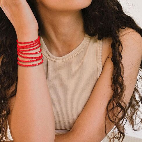8pcs بلورات ملونة الأساور المولودة للنساء للنساء سوار الحجر الولادة لذيذ. in Kuwait