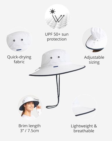 Solbari Unisex Traveler Broad Brim Sun Hat UPF 50+, Ultimate UV Protection, Lightweight & Breathable, Packable Travel Hat in Saudi Arabia