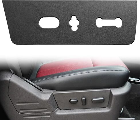 Front Passenger Seat Switch Housing Panel Bezel, Compatible with 2009 2010 2011 2012 2013 2014 F0rd F150, Repace OE#9L3Z-14A706-CA (Black) in Kuwait