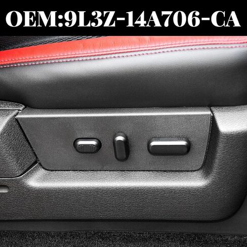 Front Passenger Seat Switch Housing Panel Bezel, Compatible with 2009 2010 2011 2012 2013 2014 F0rd F150, Repace OE#9L3Z-14A706-CA (Black) in Kuwait