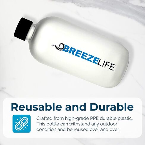 Replacement Mist Bottle Umbrellas Only – Fits Original and Rechargeable Mister Breeze Umbrellas, 16 oz, Clear Frosted (Umbrellas ONLY) in Saudi Arabia